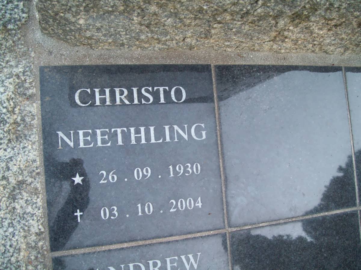 NEETHLING Christo 1930-2004