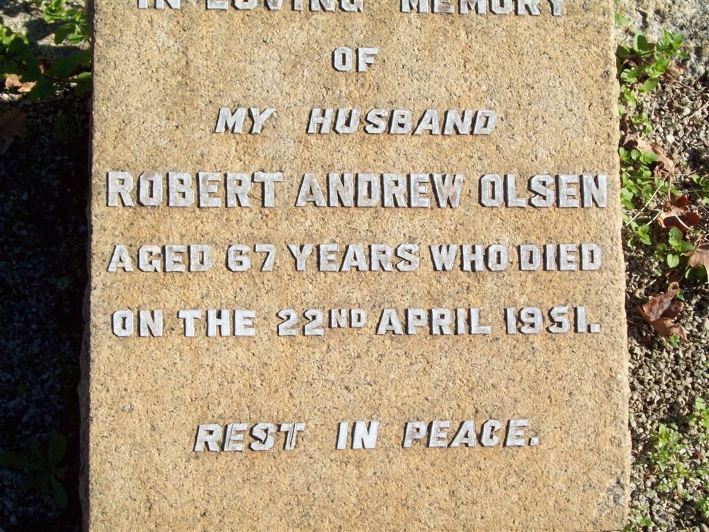 OLSEN Robert Andrew -1951