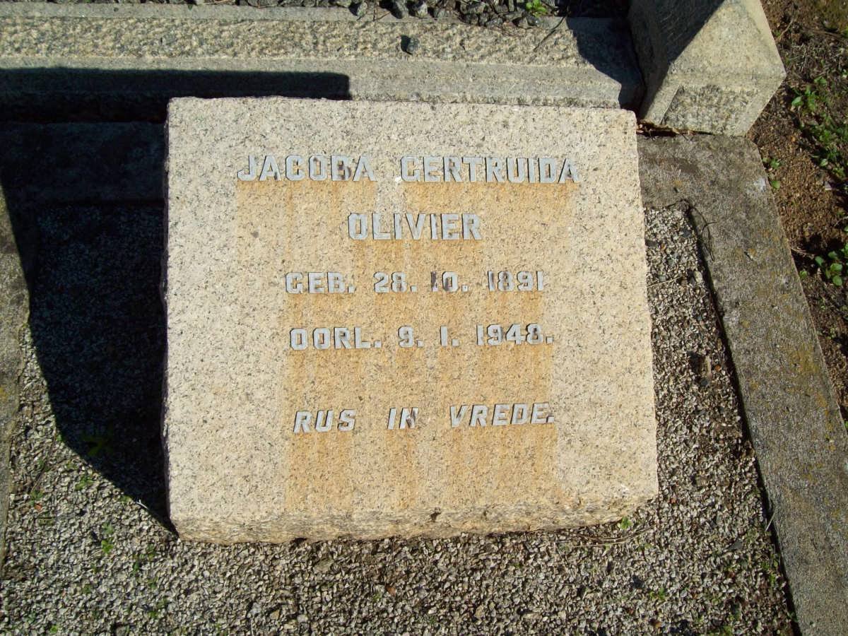 OLIVIER Jacoba Gertruida 1891-1948