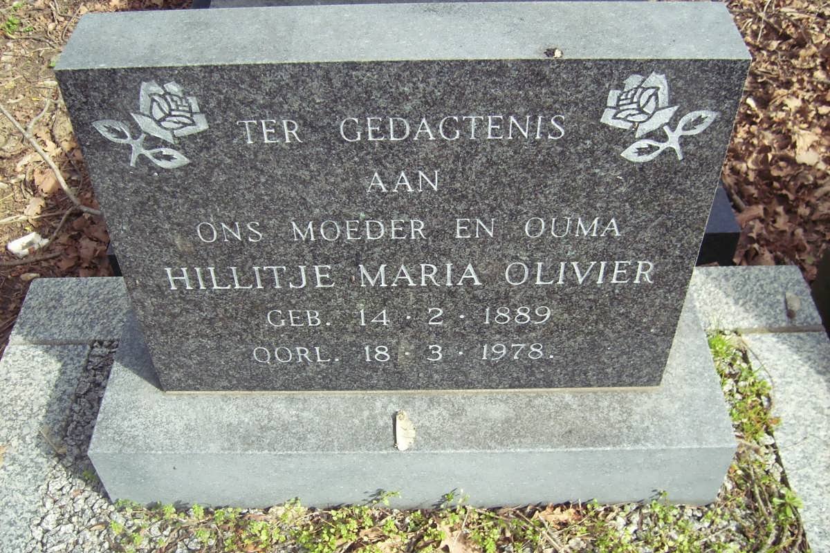 OLIVIER Hillitje Maria 1889-1978