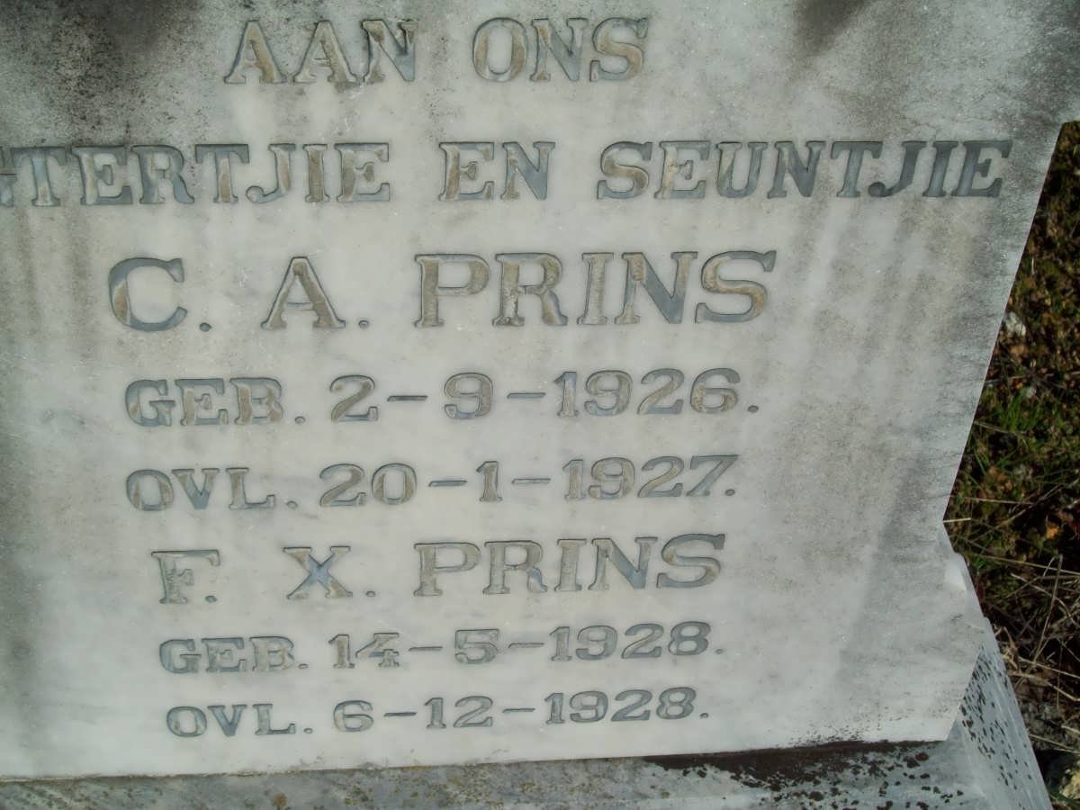 PRINS C.A. 1923-1927 :: PRINS F.X. 1928-1928