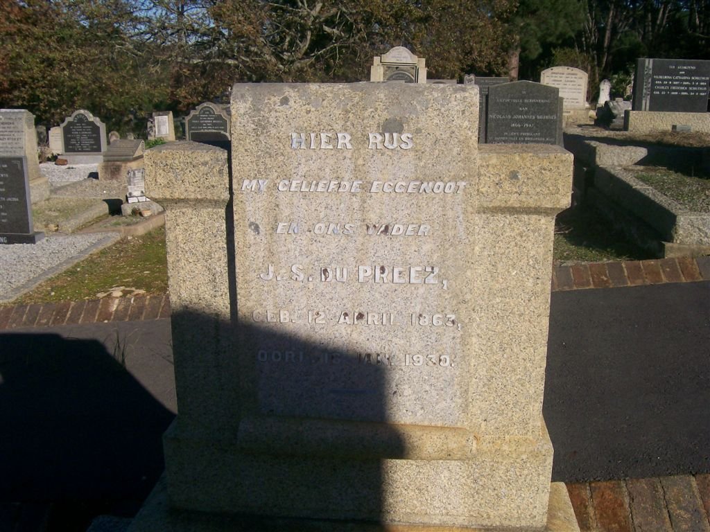 PREEZ J.S., du 1863-1930