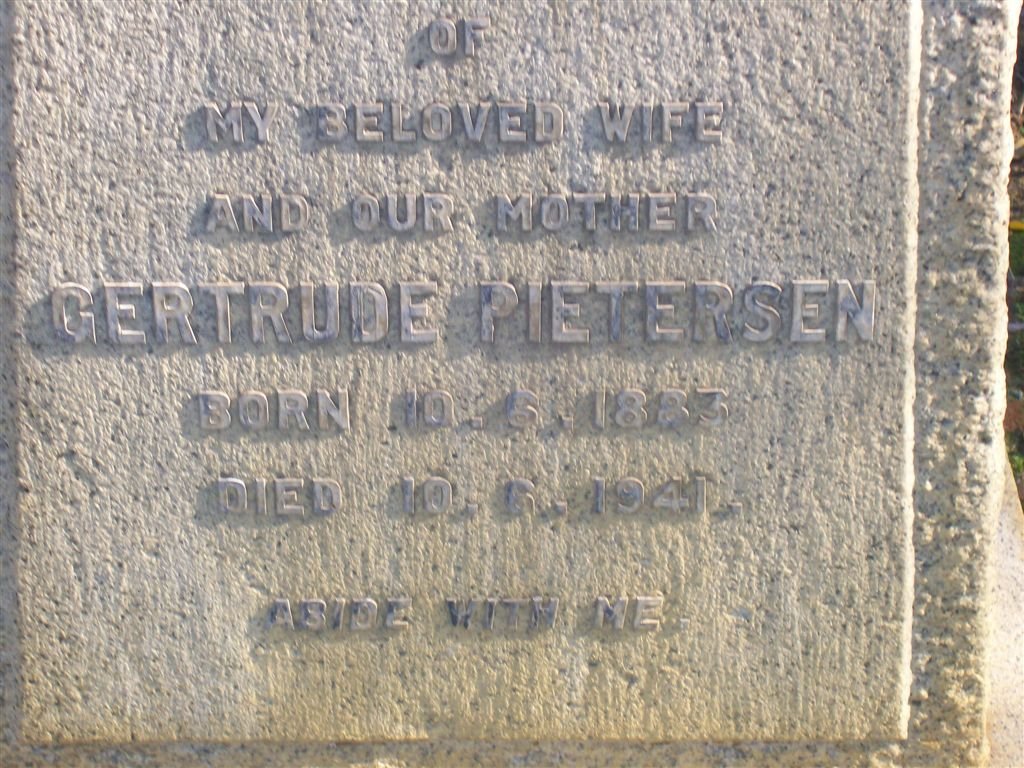 PIETERSEN Gertrude 1883-1941