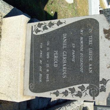 PEROLD Daniel Gerhardus 1919-1963