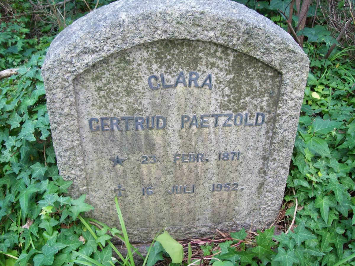 PAETZOLD Clara Gertrud 1871-1952