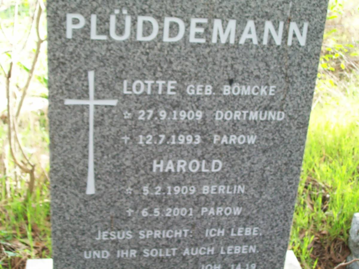 PLüDDEMANN Harold 1909-2001 &amp; Lotte BöMCKE 1909-1993