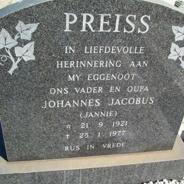 PREISS Johannes Jacobus 1921-1977