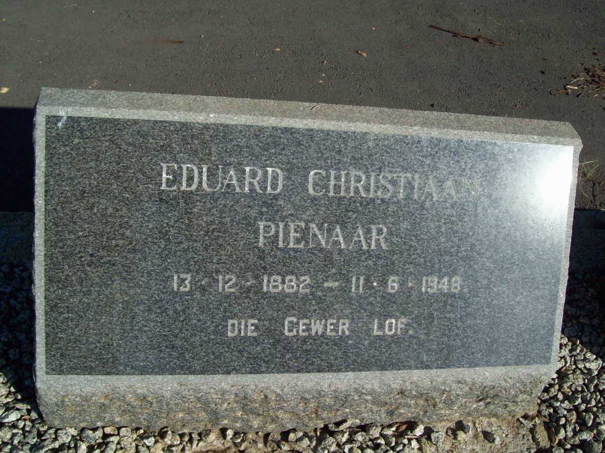 PIENAAR Eduard Christiaan 1882-1948