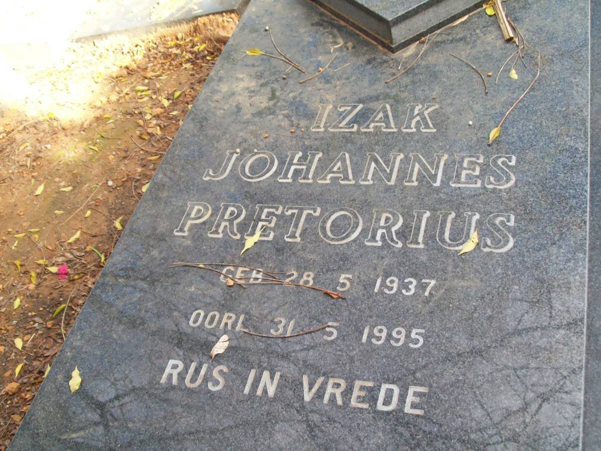 PRETORIUS Izak Johannes 1937-1995