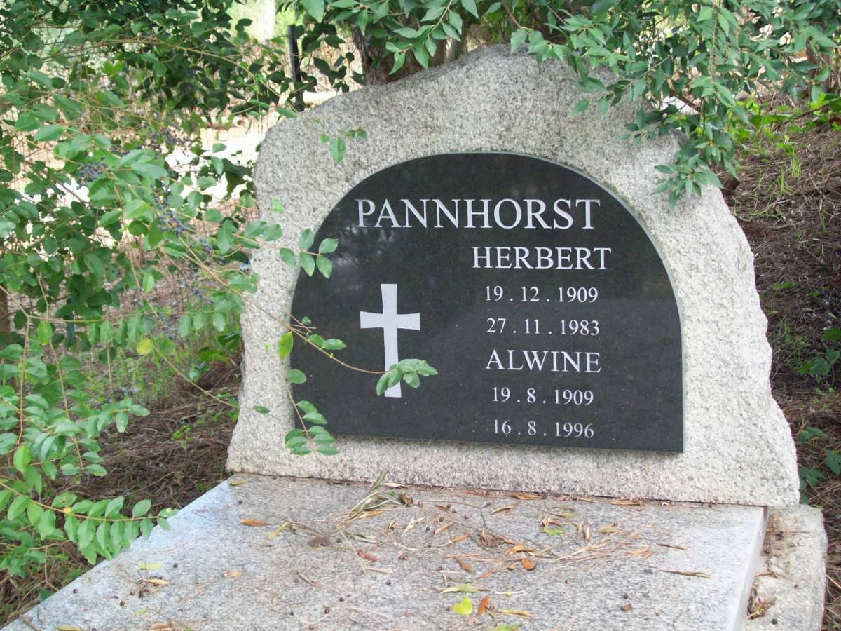 PANNHORST Herbert 1909-1983 &amp; Alwie 1909-1996