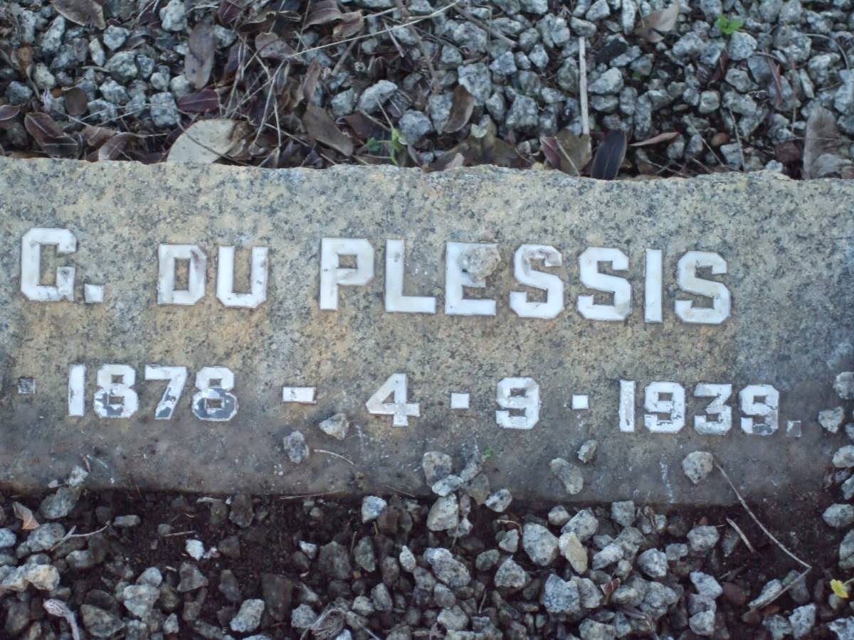 PLESSIS G., du 1878-1939