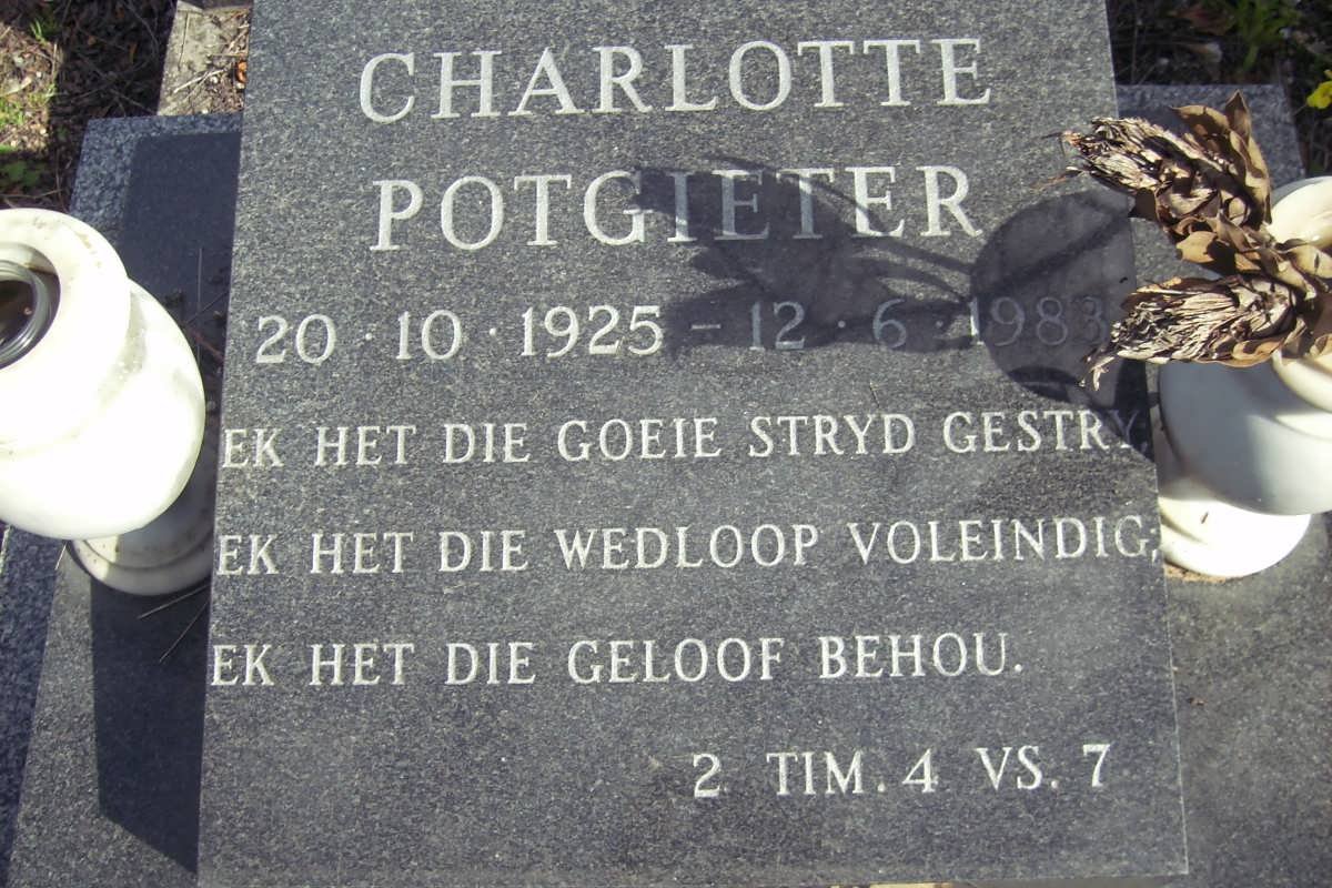 POTGIETER Charlotte 1925-1983