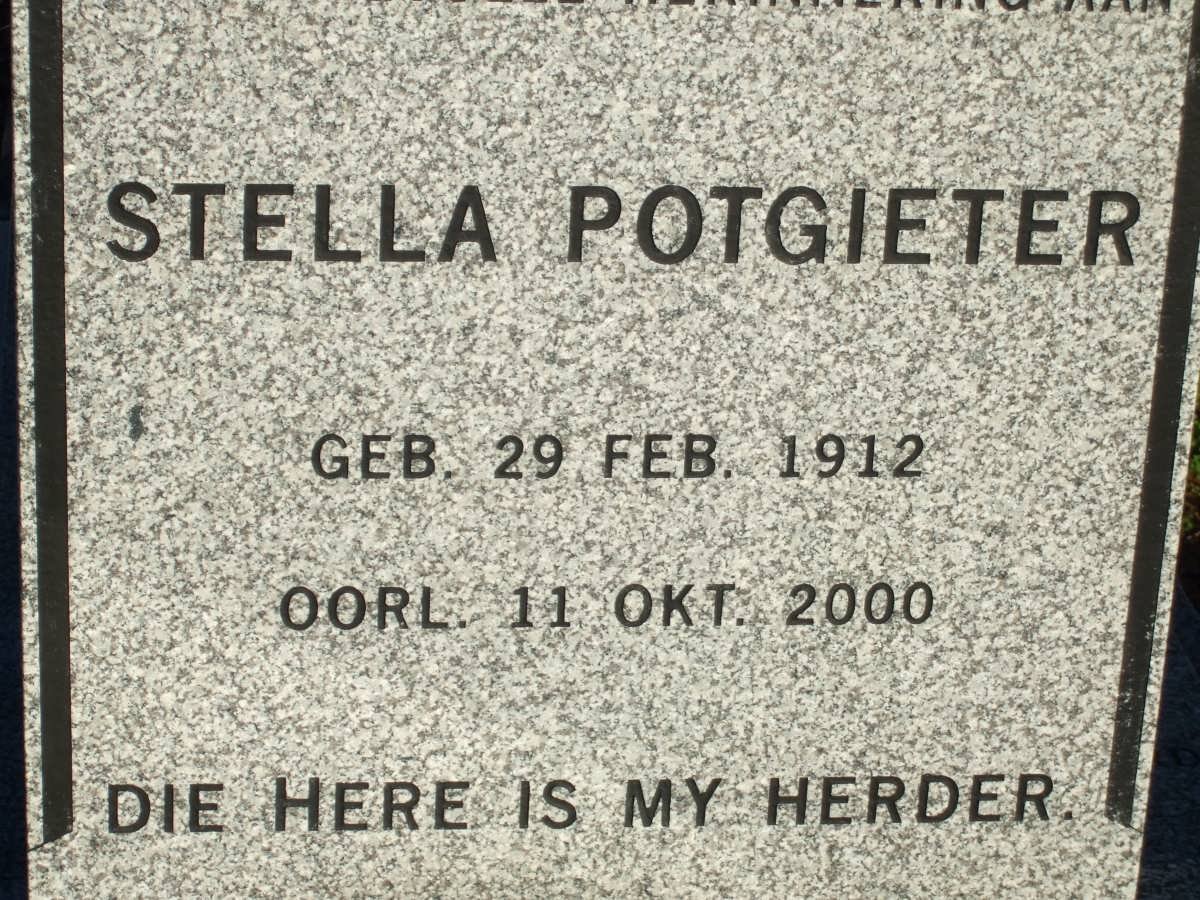 POTGIETER Stella 1912-2000