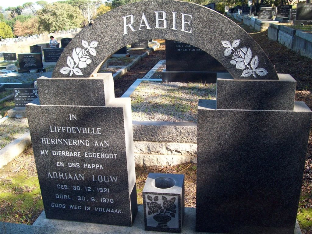RABIE Adriaan Louw 1921-1970