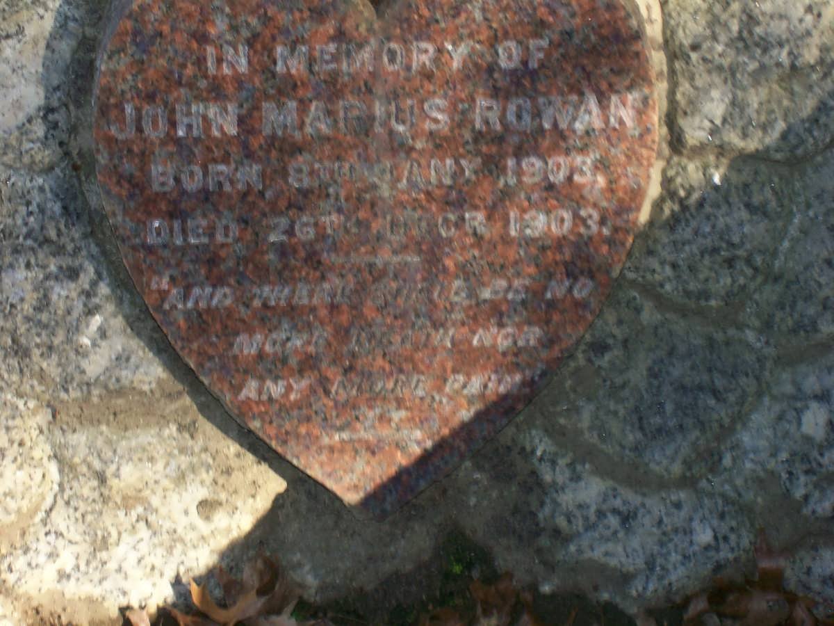 ROWAN John Marius 1903-1903
