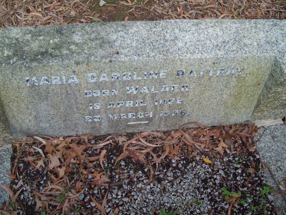 RATTRAY Maria Caroline nee WALDER 1866-1956