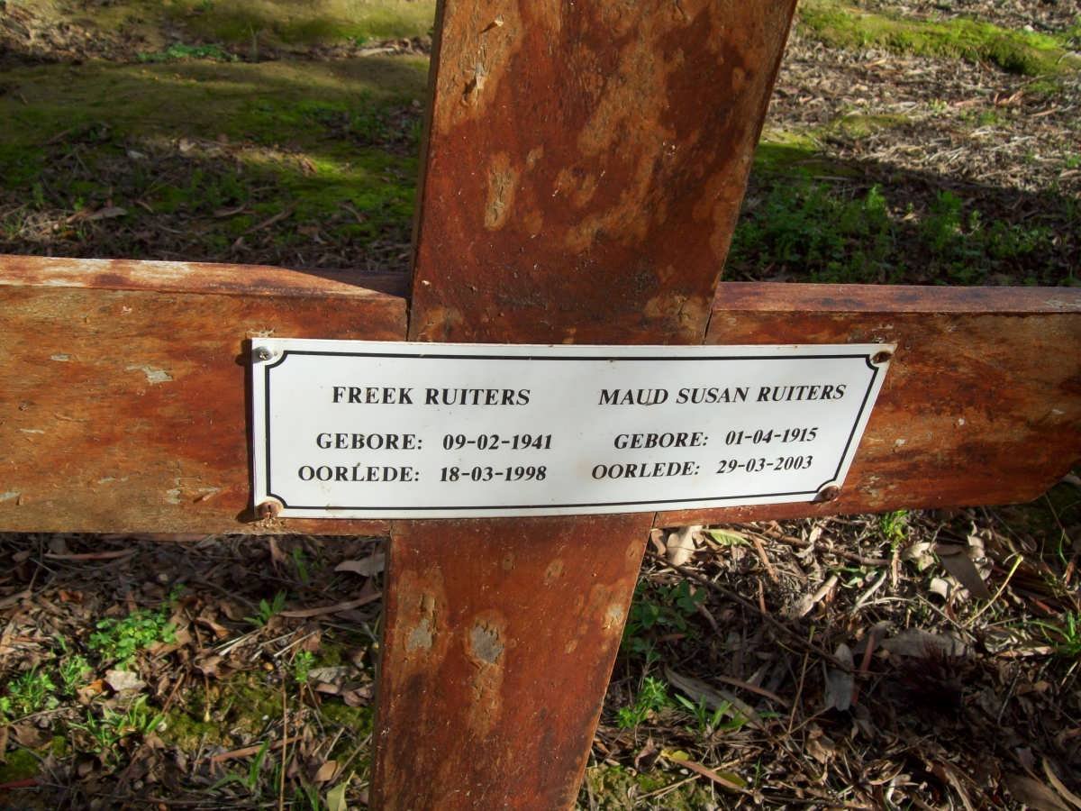 RUITERS Freek 1941-1998 :: RUITERS Maud Susan 1915-2003