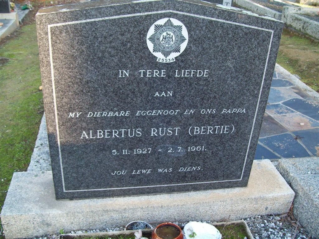 RUST Albertus 1927-1961