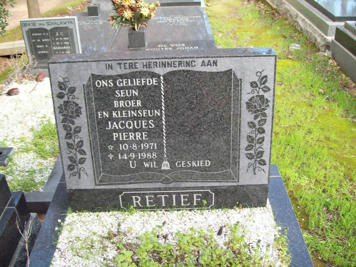 RETIEF Jaques Pierre 1971-1988