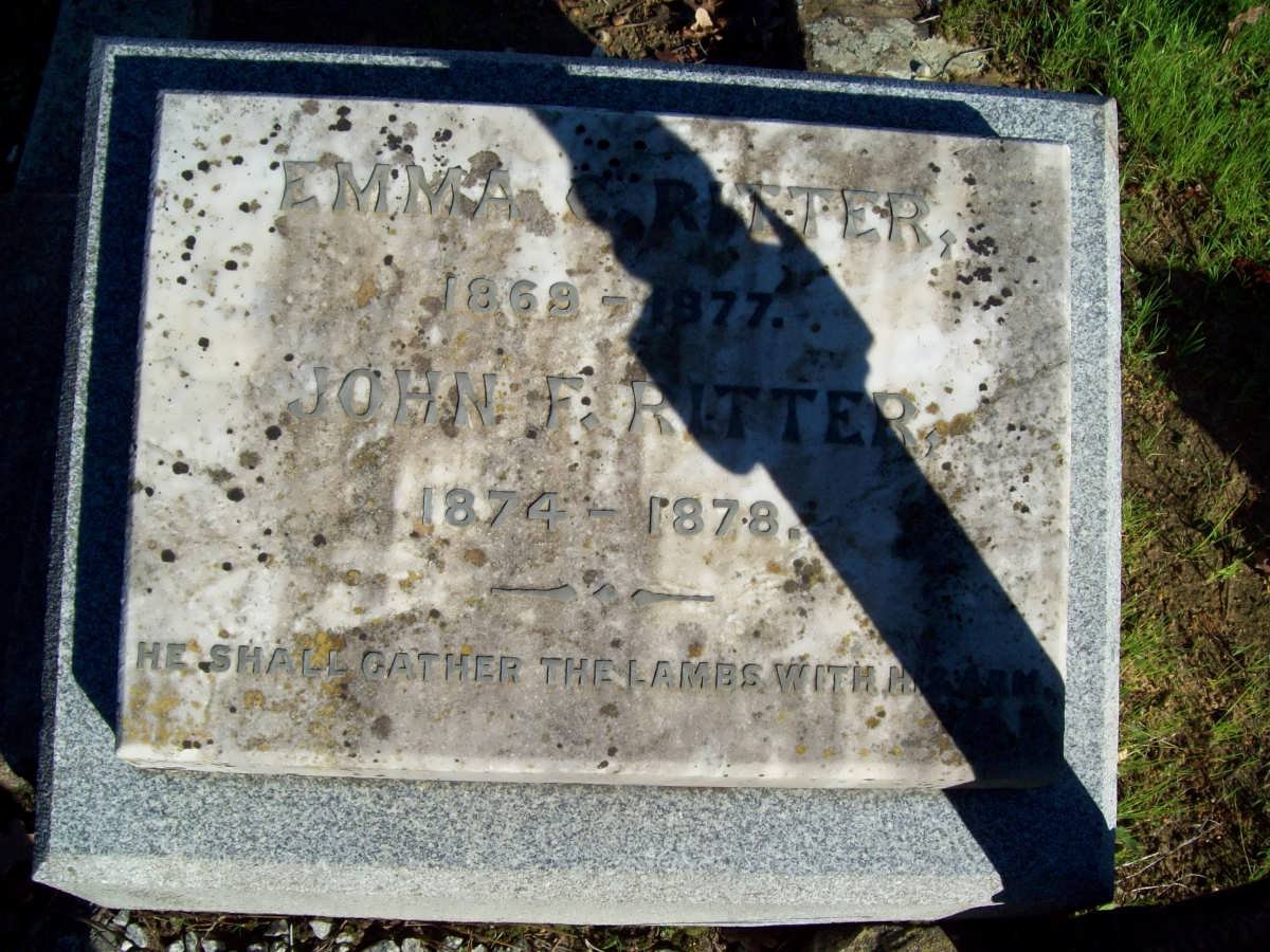 RITTER Emma C. 1869-1877  :: RITTER John F. 1874-1878