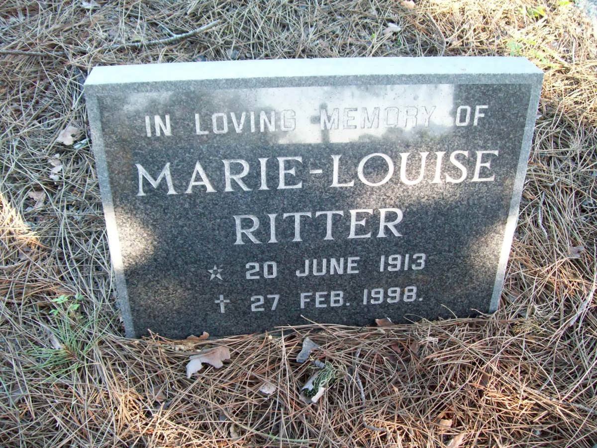 RITTER Marie-Louise 1913-1998