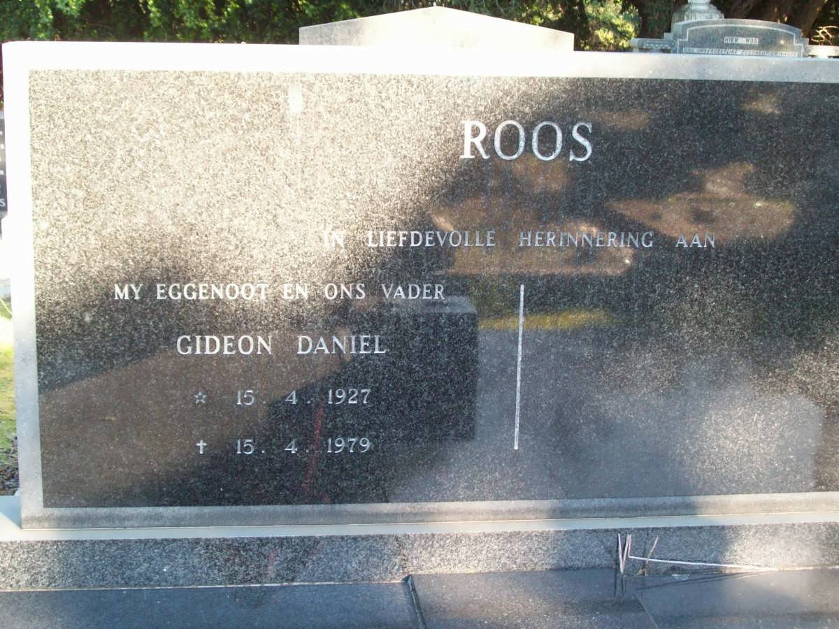 ROOS Gideon Daniel 1927-1979
