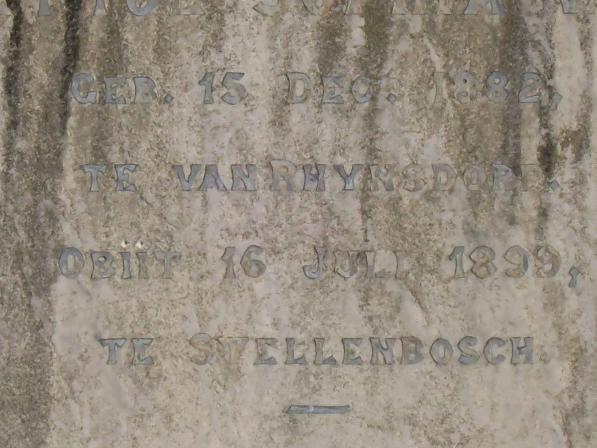 RHYN Janetta Sophia, van 1882-1889