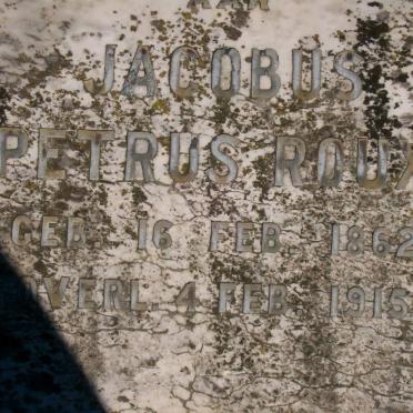 ROUX Jacobus Petrus 1862-1915