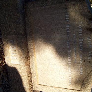 ROUX Tobie 1872-1923 &amp; Lenie BEYERS 1867-1938