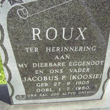ROUX Jacobus P. 1905-1980