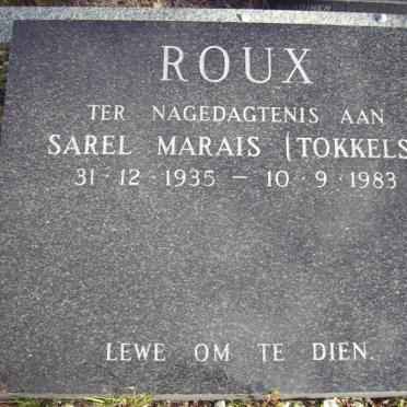 ROUX Sarel Marais 1935-1983