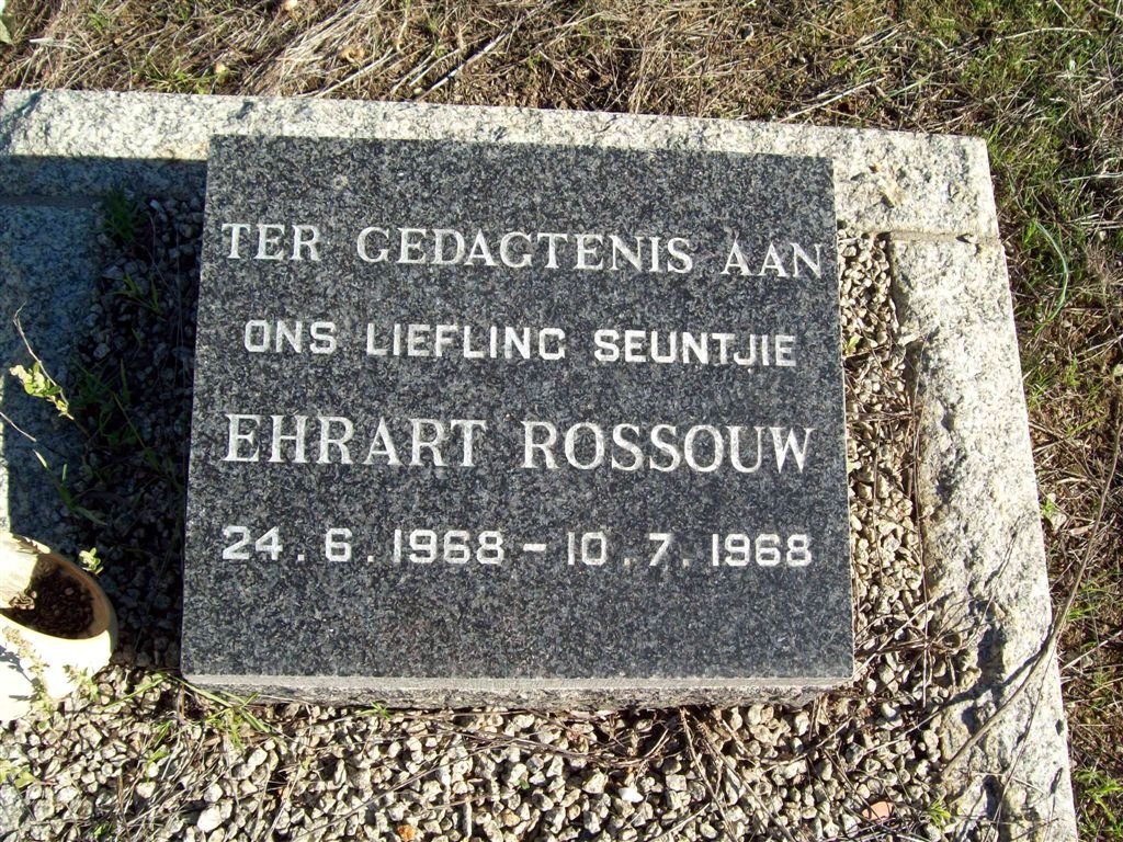 ROSSOUW Ehrart 1968-1968