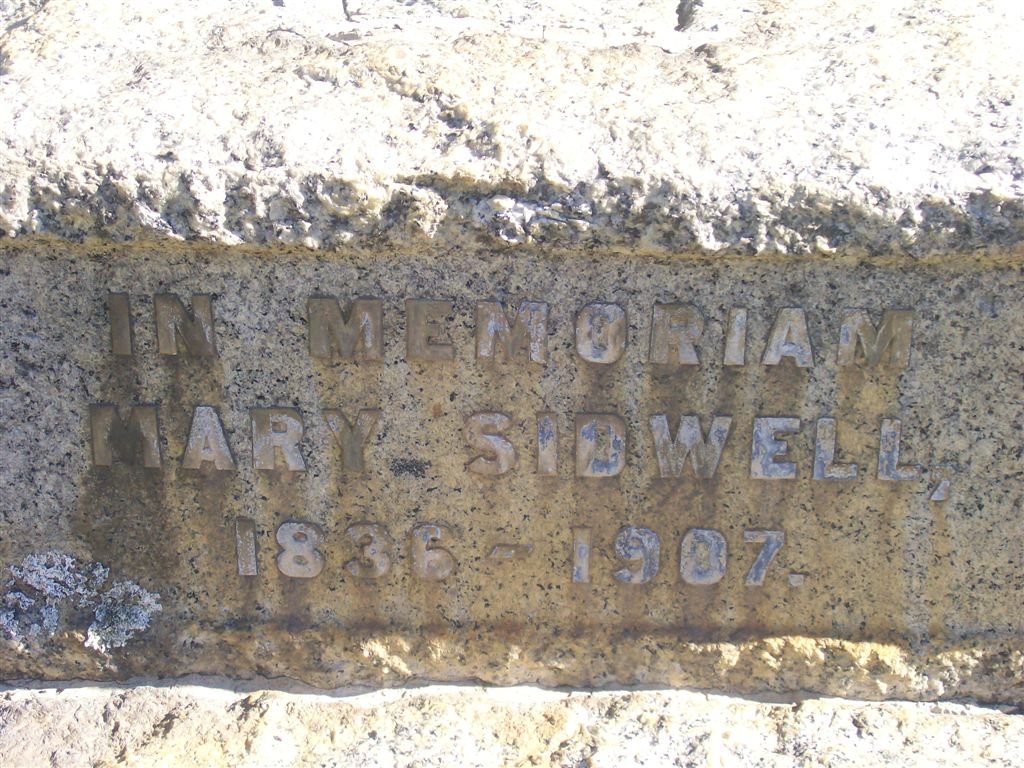 SIDWELL Mary 1836-1907