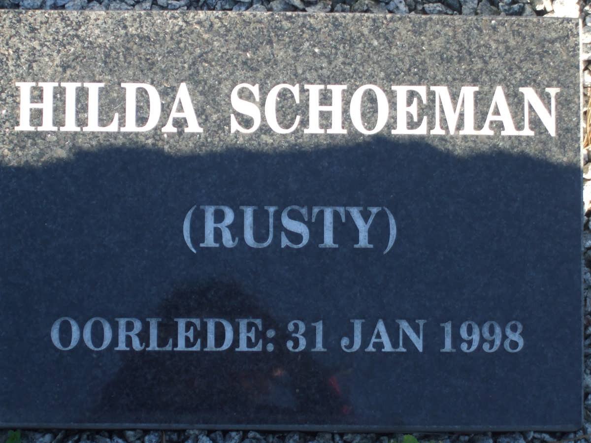 SCHOEMAN Hilda -1998