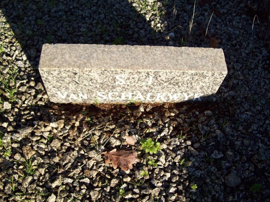 SCHALKWYK S.J, van
