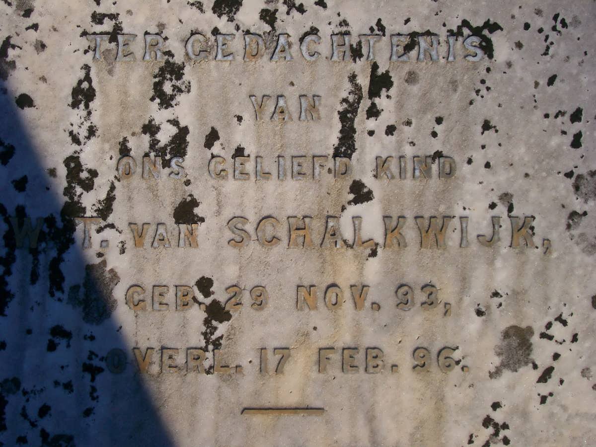 SCHALKWIJK W.T., van ??93-??96