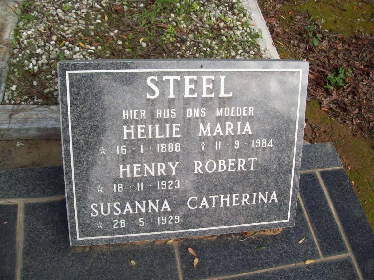 STEEL Henry Robert 1923- &amp; Susanna Catherina 1929- :: STEEL Heilie Maria 1888-1984