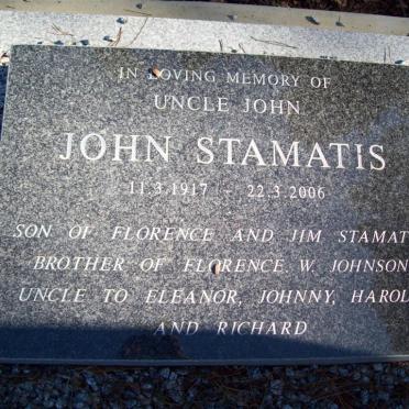 STAMATIS John 1917-2006