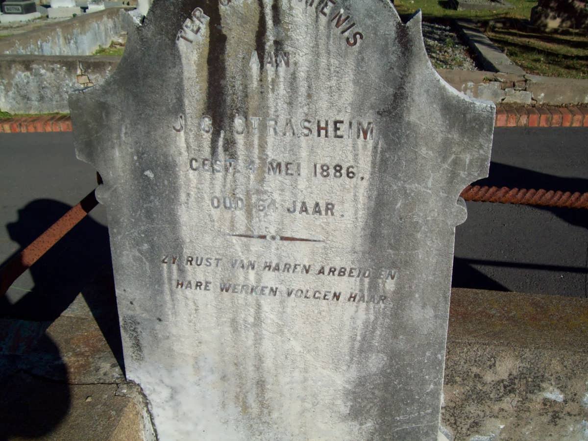 STRASHEIM J.G. -1886