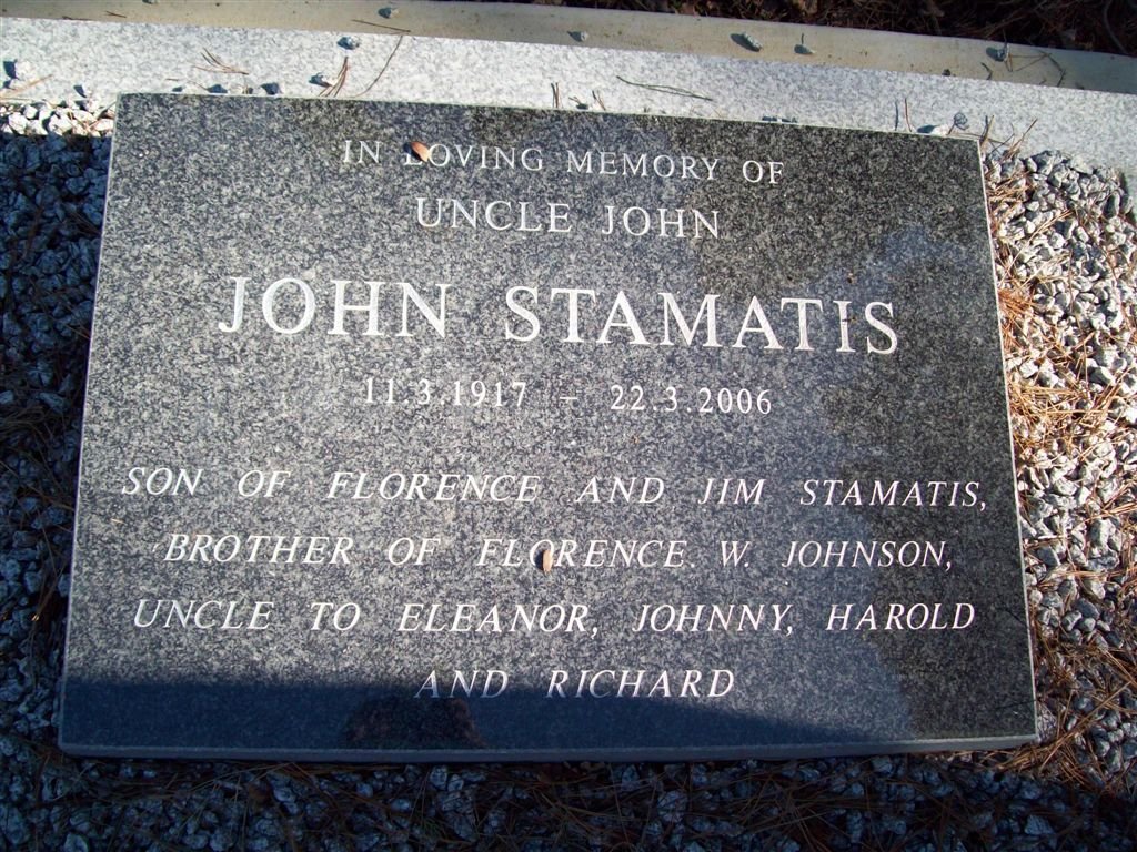 STAMATIS John 1917-2006
