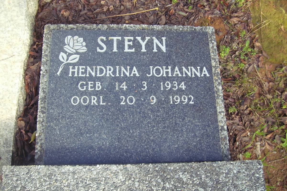 STEYN Hendrina Johanna 1934-1992