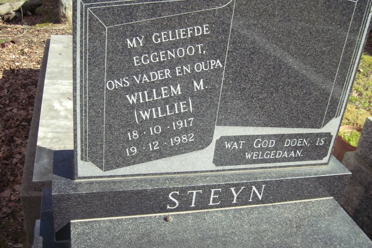 STEYN Willem M. 1917-1982
