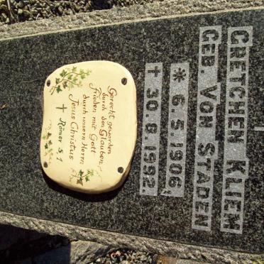 STADEN Heinrich, von 1863-1931 :: VON STADEN Carl 1903-1921 :: KLIEM Gretchen nee VON STADEN 1906-1992