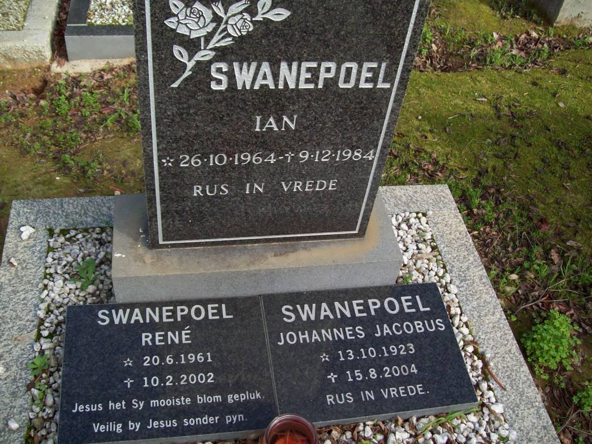 SWANEPOEL Johannes Jacobus 1923-2004:: SWANEPOEL René 1961-2002 :: SWANEPOEL Ian 1964-1984