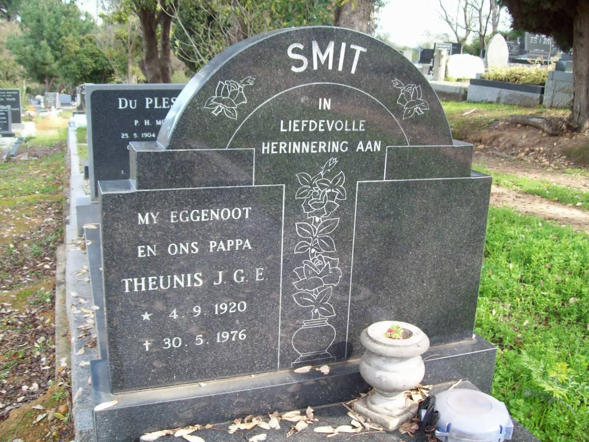 SMIT Theunis J.G.E. 1920-1976