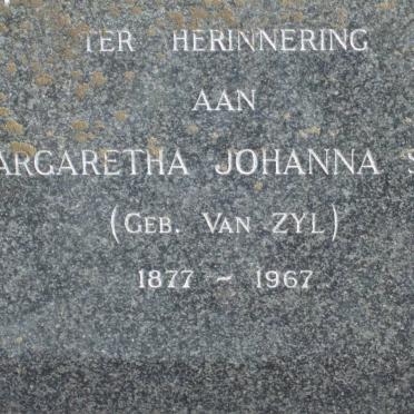 SMIT Margaretha Johanna nee VAN ZYL 1877-1967