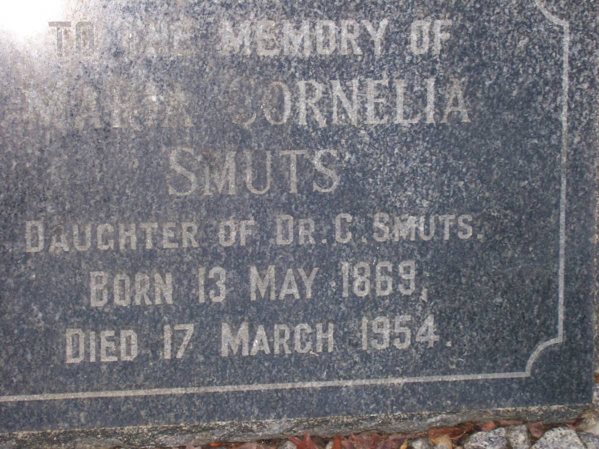 SMUTS Maria Cornelia 1869-1954