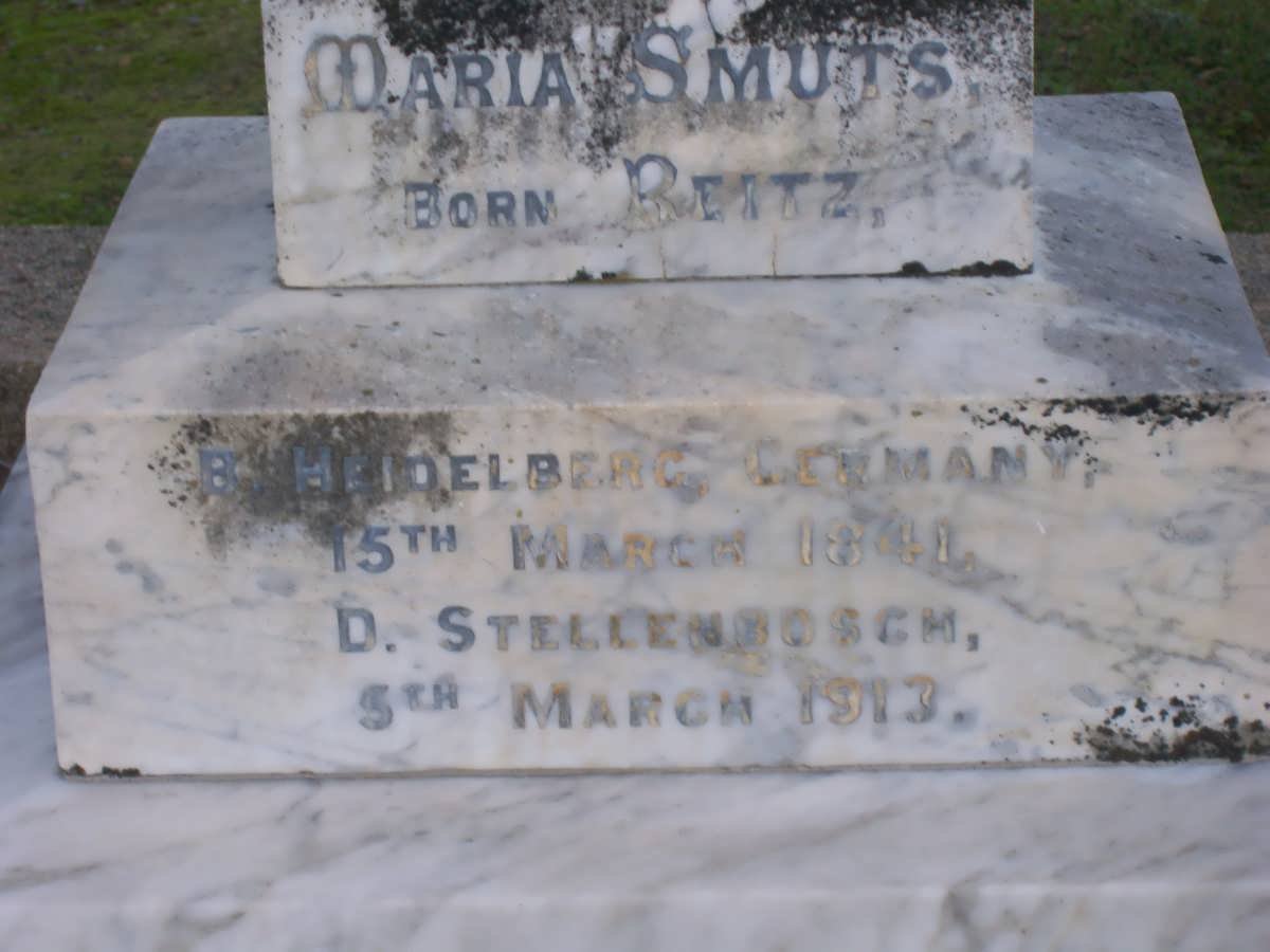 SMUTS Maria nee REITZ 1841-1913
