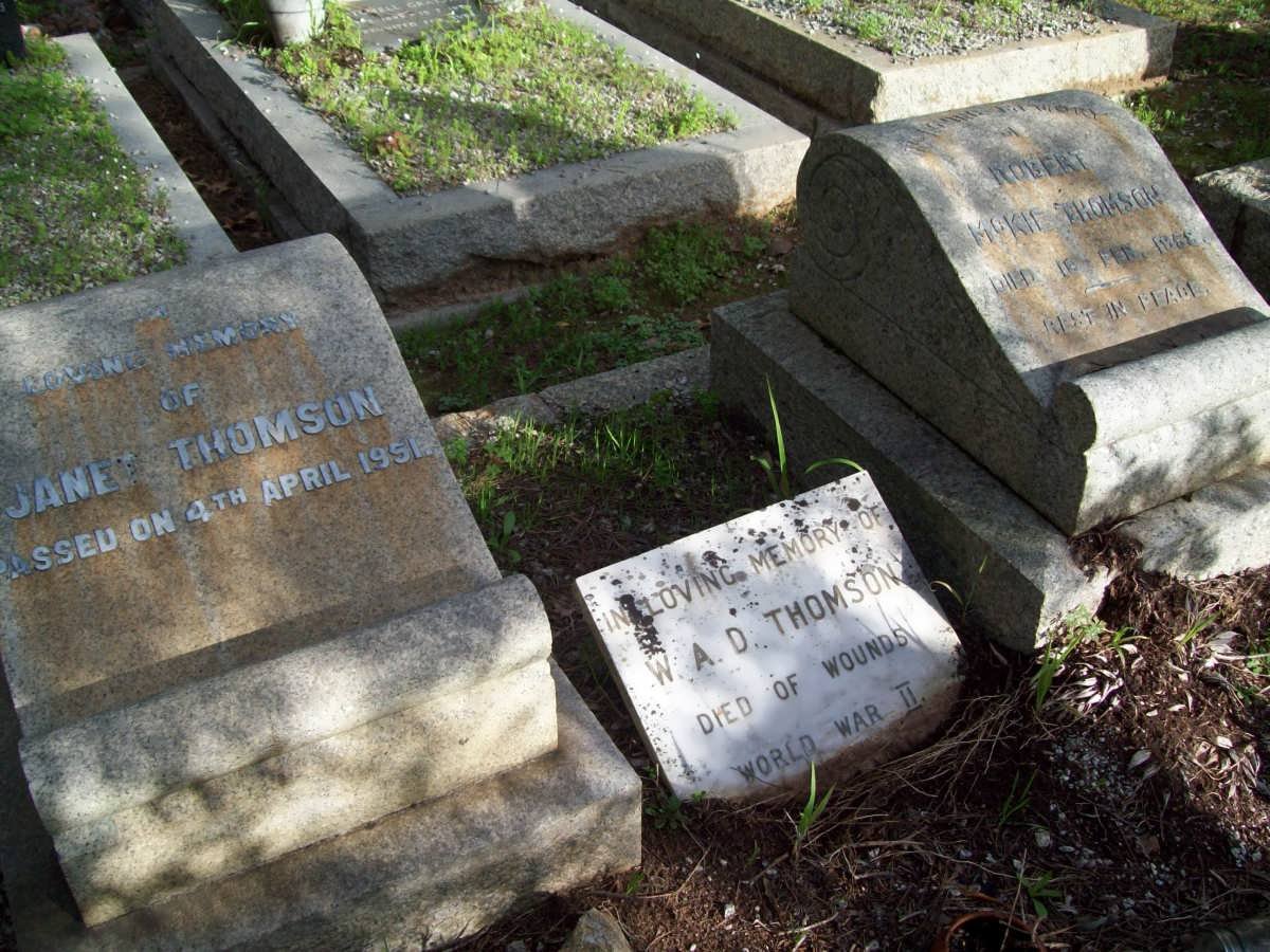 THOMSON Robert McKie -1958 &amp; Janet -1951 :: THOMSON W.A.D.