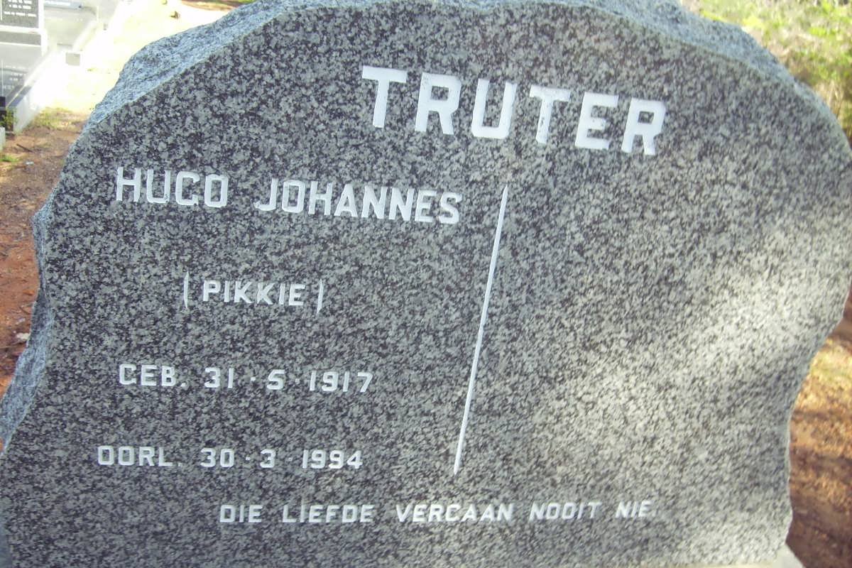 TRUTER Hugo Johannes 1917-1994